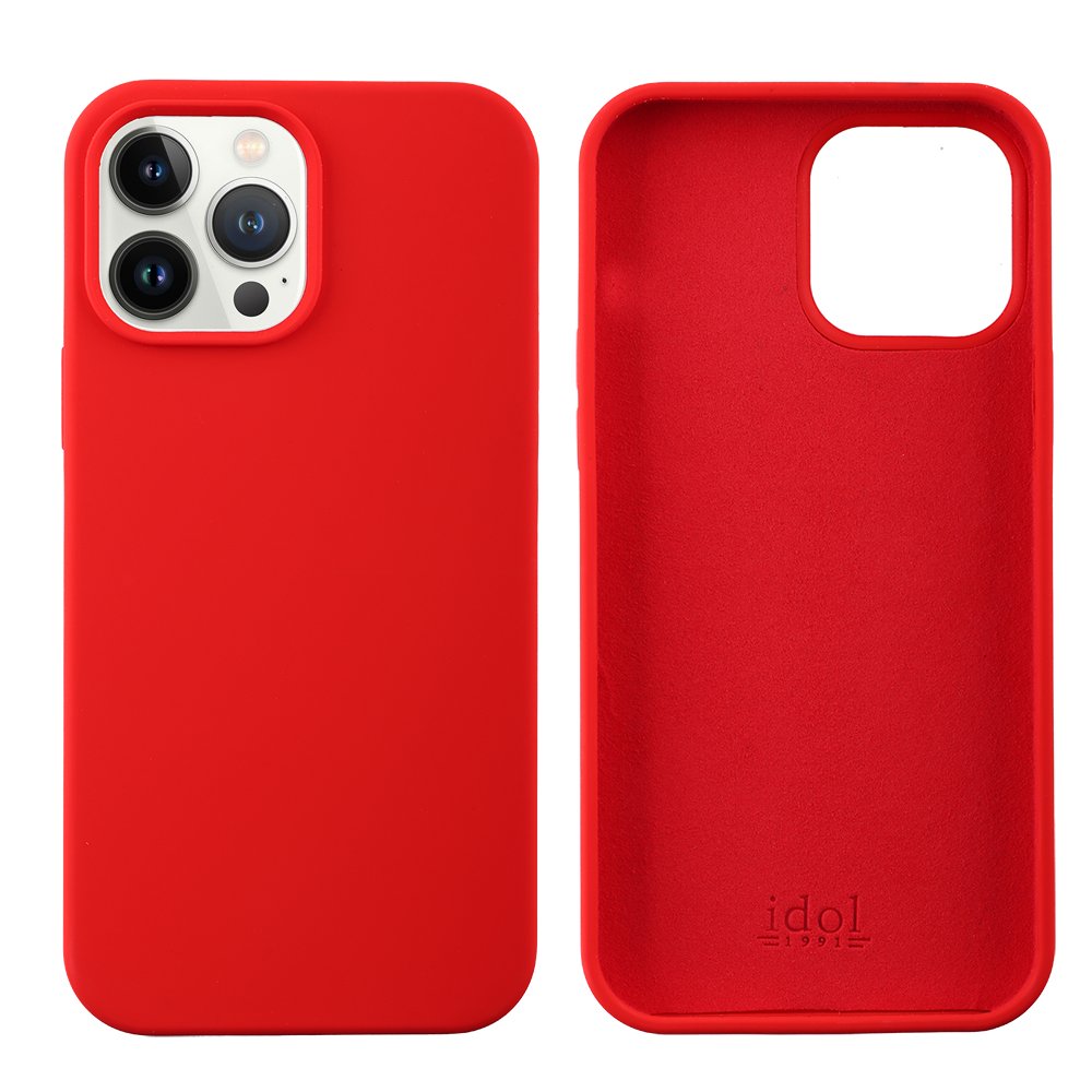 IDOL 1991 ΘΗΚΗ IPHONE 13 PRO MAX 6.7" VELVET ELITE TPU 4 SIDE CAMERA GUARD RED