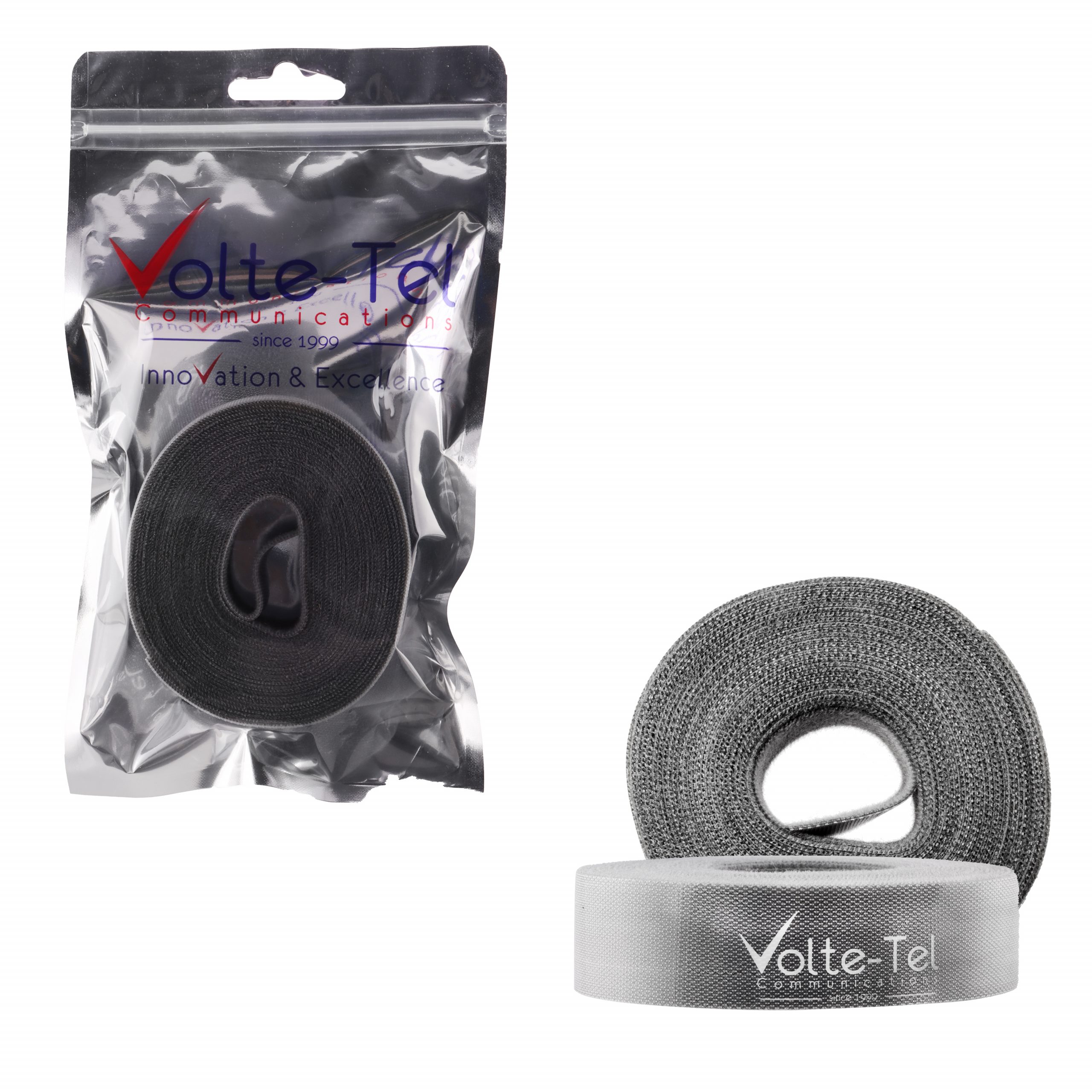 VOLTE-TEL VELCRO CABLE MANAGEMENT 25x1.2mm 5m GREY