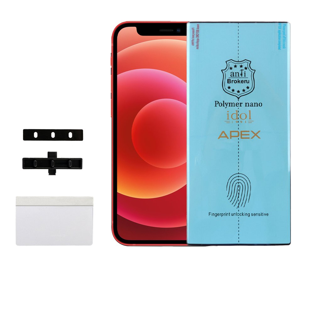 IDOL 1991 APEX POLYMER NANOTECH FILM IPHONE 12 PRO / IPHONE 12 6.1" FULL COVER WITH INSTALLATION KIT