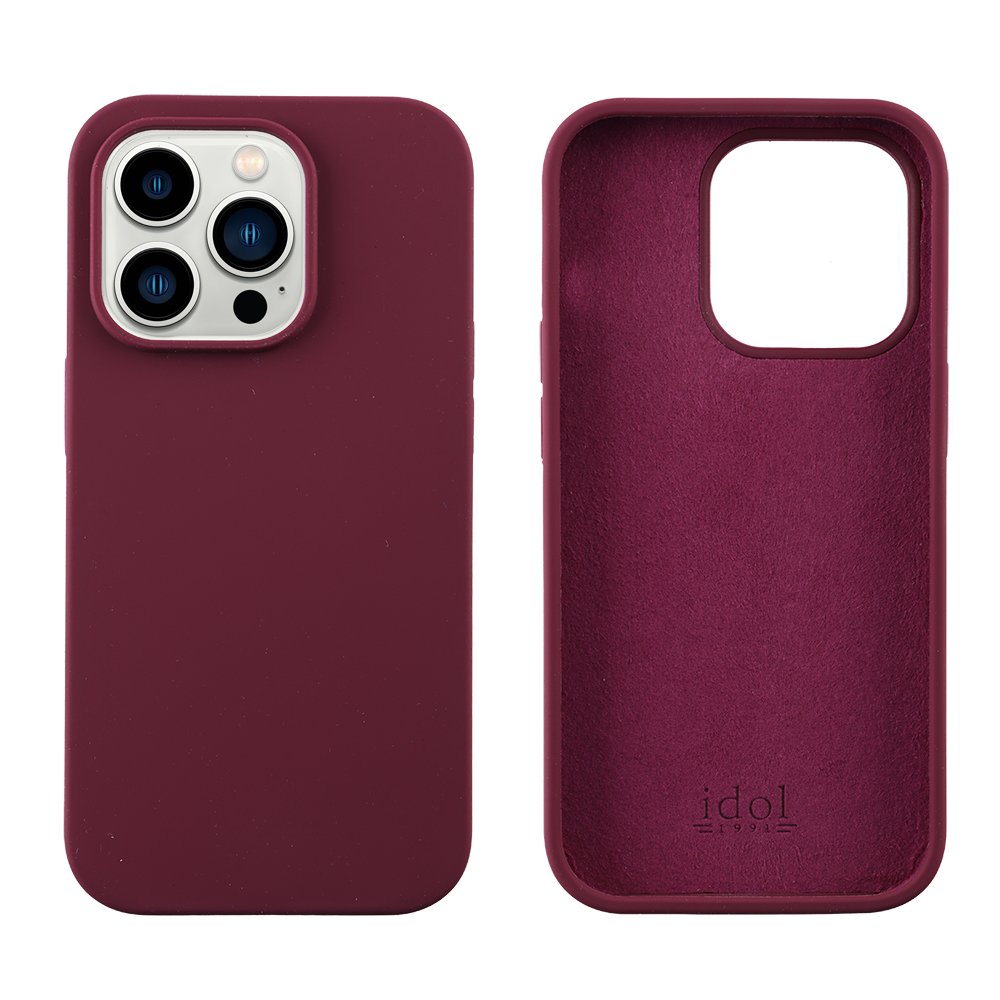 IDOL 1991 ΘΗΚΗ IPHONE 14 PRO 6.1" VELVET ELITE TPU 4 SIDE CAMERA GUARD BURGUNDY