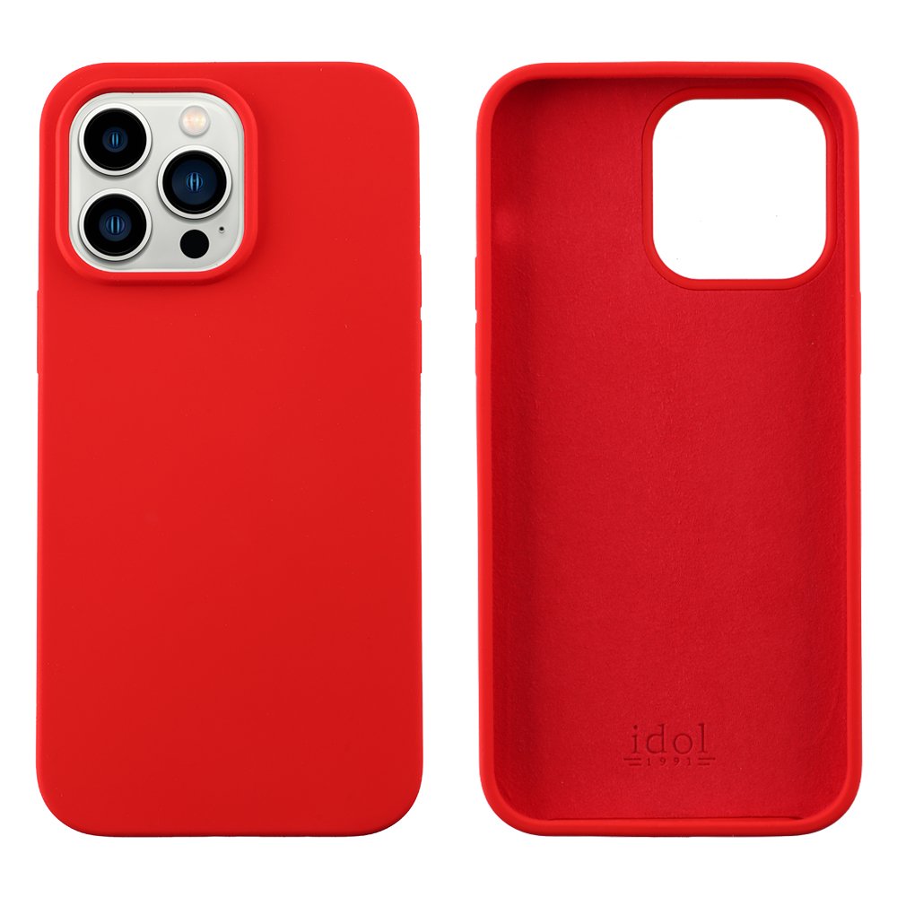 IDOL 1991 ΘΗΚΗ IPHONE 14 PRO MAX 6.7" VELVET ELITE TPU 4 SIDE CAMERA GUARD RED