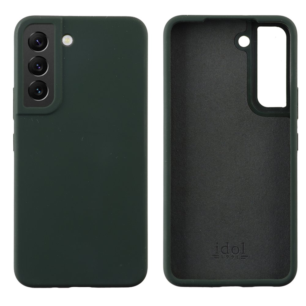 IDOL 1991 ΘΗΚΗ SAMSUNG S22 5G S901 6.1" VELVET ELITE TPU 4 SIDE CAMERA GUARD DARK GREEN