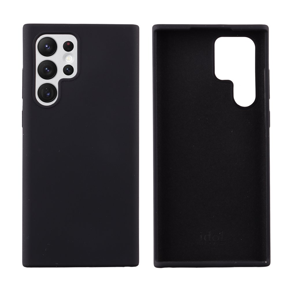 IDOL 1991 ΘΗΚΗ SAMSUNG S22 ULTRA 5G S908 6.8" VELVET ELITE TPU 4 SIDE CAMERA GUARD BLACK