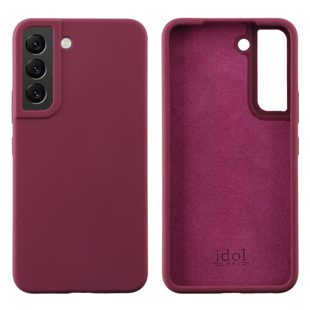 IDOL 1991 ΘΗΚΗ SAMSUNG S22 5G S901 6.1" VELVET ELITE TPU 4 SIDE CAMERA GUARD BURGUNDY