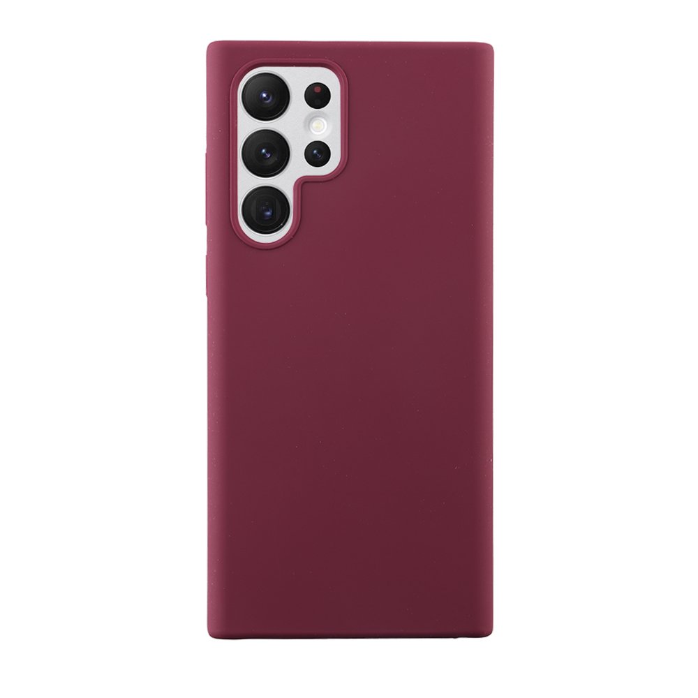 IDOL 1991 ΘΗΚΗ SAMSUNG S22 ULTRA 5G S908 6.8" VELVET ELITE TPU 4 SIDE CAMERA GUARD BURGUNDY