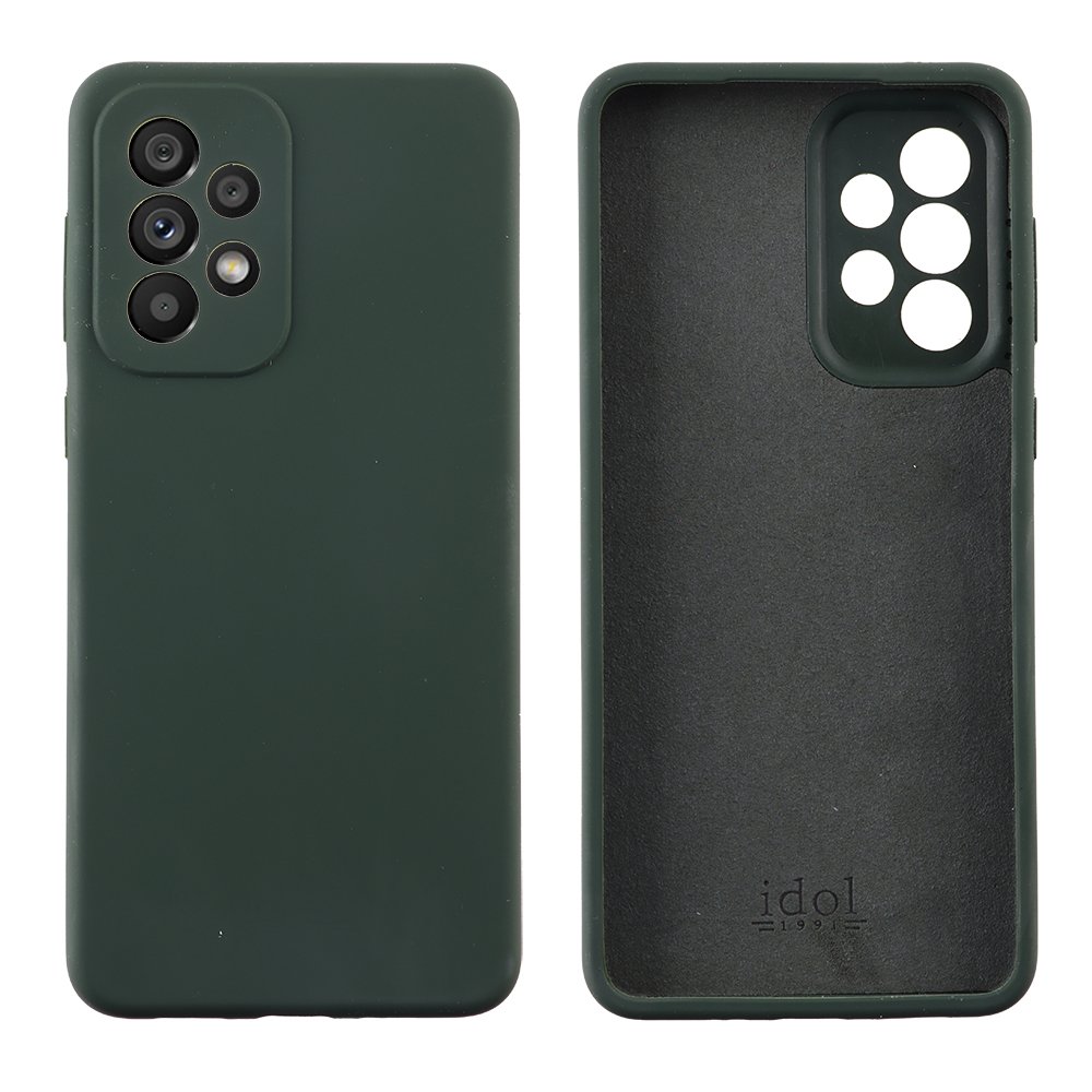 IDOL 1991 ΘΗΚΗ SAMSUNG A33 5G A336 6.4" VELVET ELITE TPU 4 SIDE FULL CAMERA PROTECTION DARK GREEN