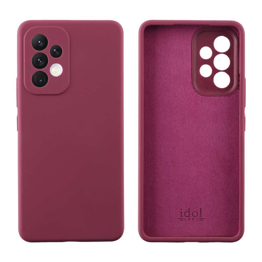 IDOL 1991 ΘΗΚΗ SAMSUNG A33 5G A336 6.4" VELVET ELITE TPU 4 SIDE FULL CAMERA PROTECTION BURGUNDY