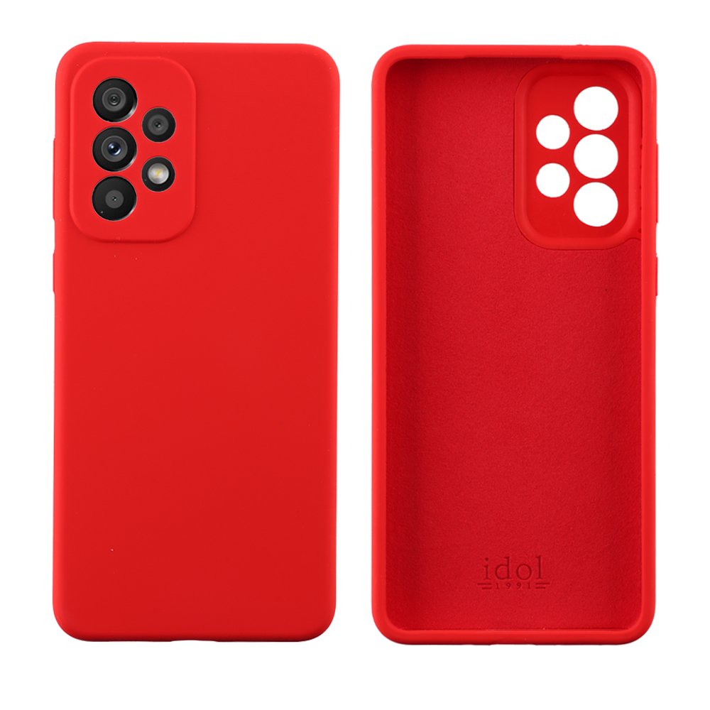 IDOL 1991 ΘΗΚΗ SAMSUNG A53 5G A536 6.5" VELVET ELITE TPU 4 SIDE CAMERA GUARD RED
