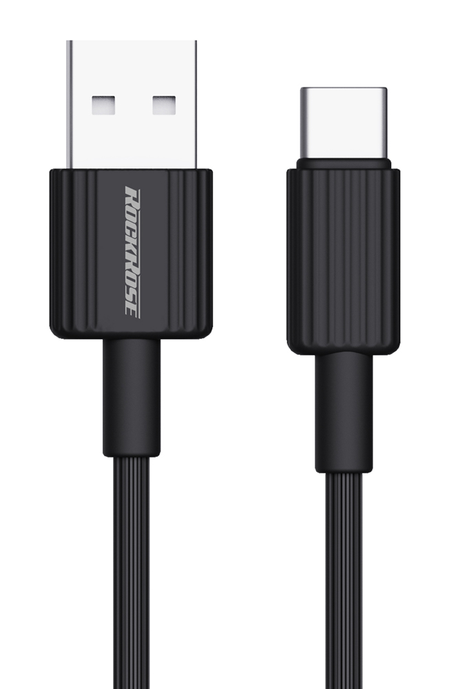ROCKROSE καλώδιο USB-C σε USB Arrow AC, 2.4A, 1m, μαύρο
