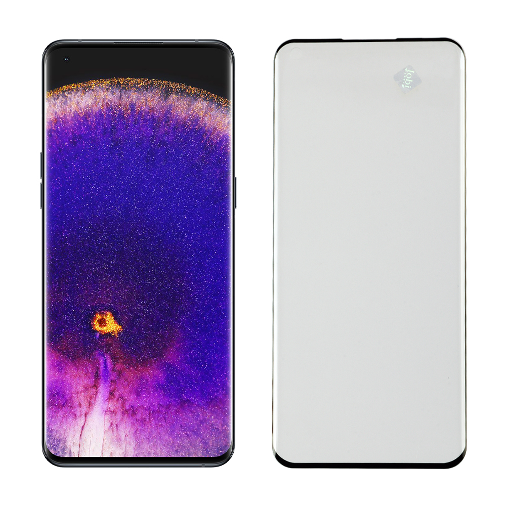 IDOL 1991 TEMPERED GLASS OPPO FIND X5 6.55" 9H 0.25mm 3D FULL GLUE SEMI CURVED FINGER UNLOCK BLACK + SQUEEZY CARD