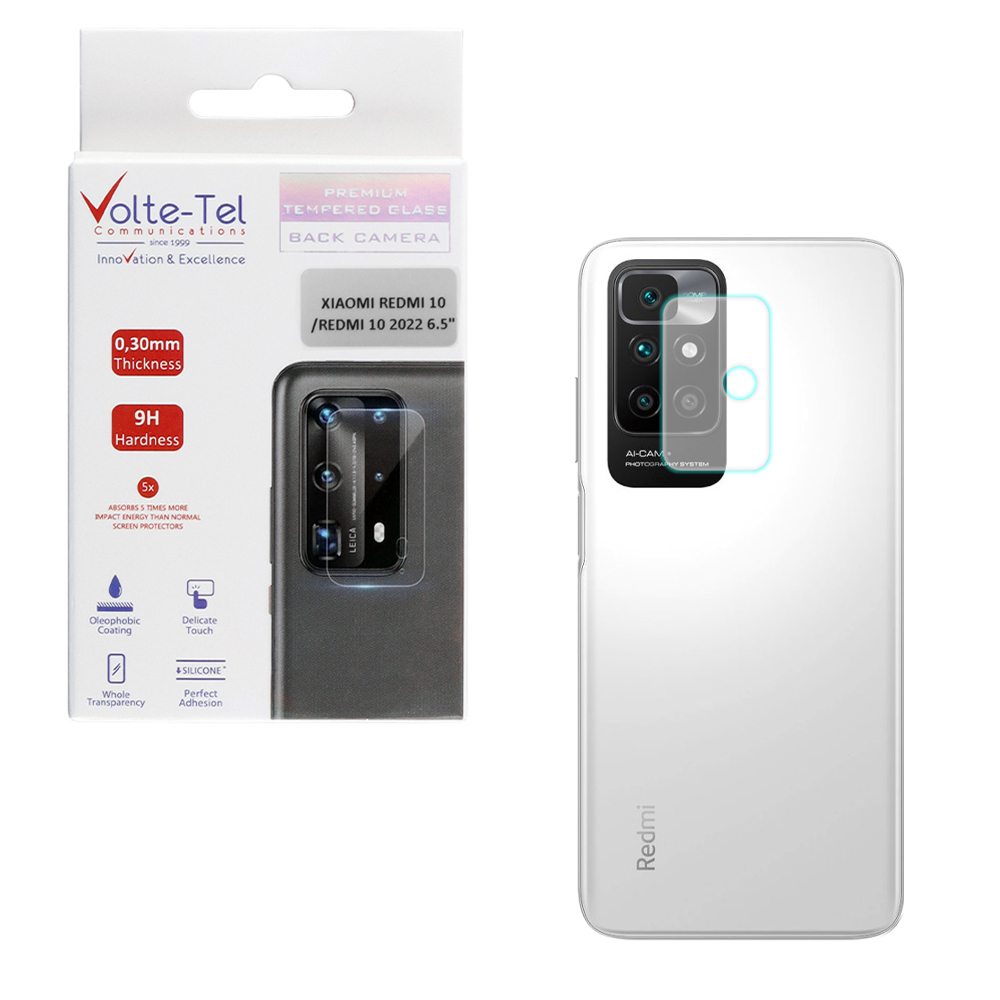 VOLTE-TEL TEMPERED GLASS XIAOMI REDMI 10/REDMI 10 2022 6.5" 9H 0.30mm FOR CAMERA