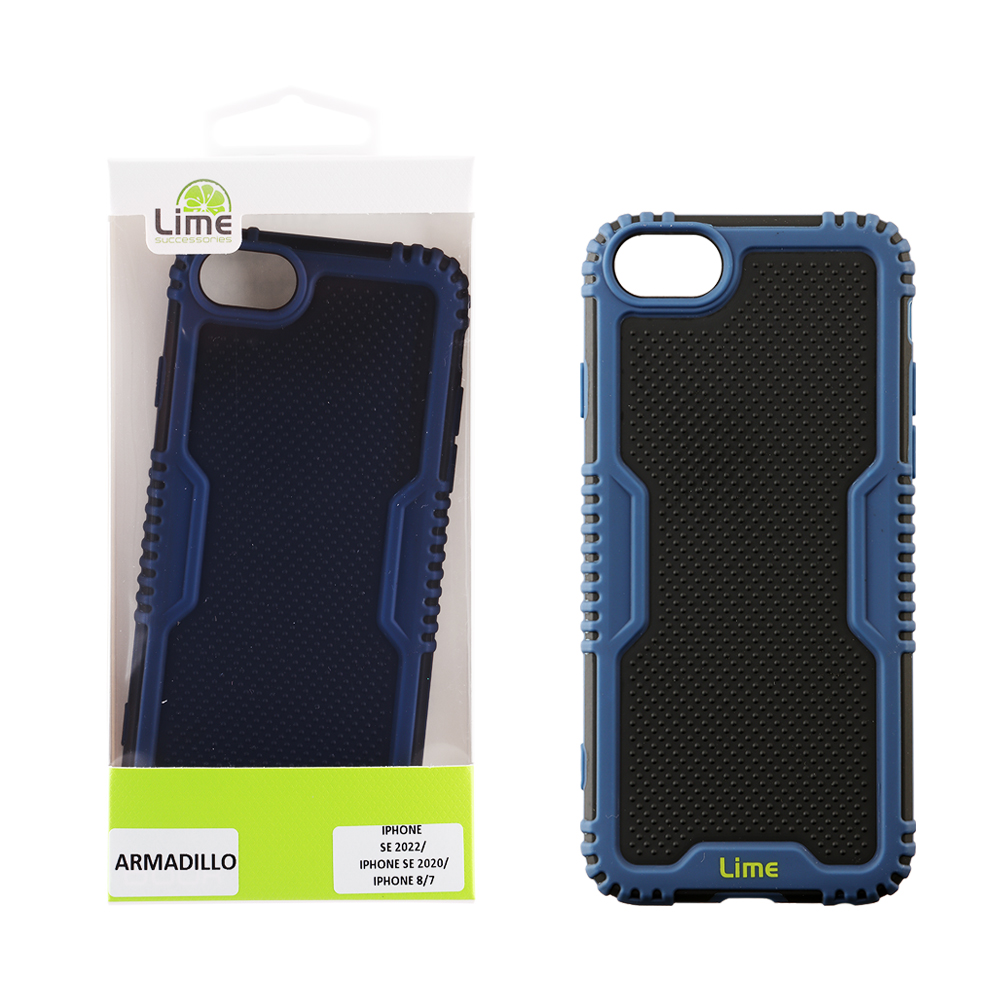 LIME ΘΗΚΗ IPHONE SE 2022/IPHONE SE 2020/IPHONE 8/7 4.7" ARMADILLO FULL CAMERA PROTECTION BLUE