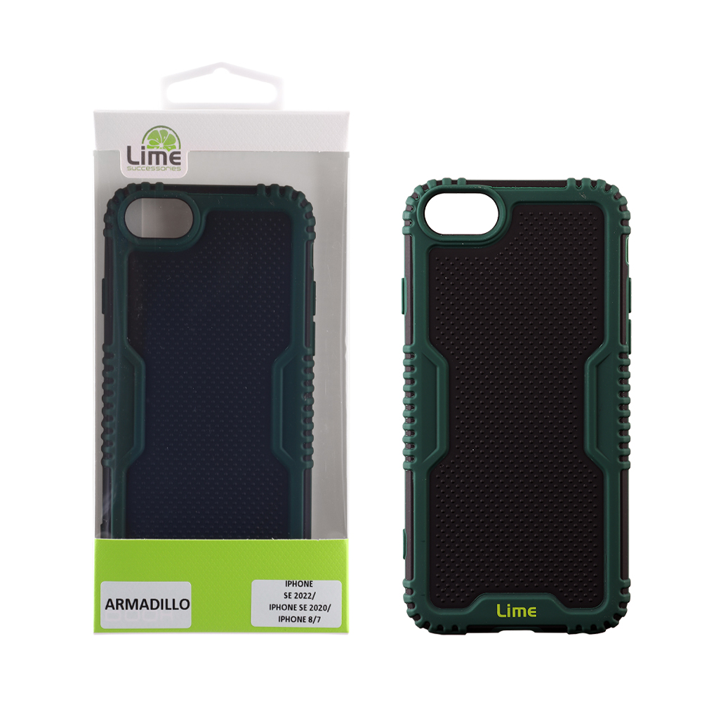 LIME ΘΗΚΗ IPHONE SE 2022/IPHONE SE 2020/IPHONE 8/7 4.7" ARMADILLO FULL CAMERA PROTECTION GREEN