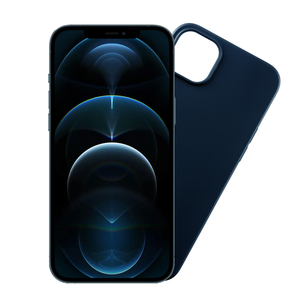 VOLTE-TEL ΘΗΚΗ IPHONE 12 PRO MAX 6.7" SILICON TPU FULL CAMERA PROTECTION BLUE