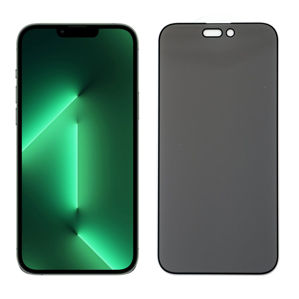 IDOL 1991 TEMPERED GLASS IPHONE 14 PLUS 6.7" 9H 0.30mm PRIVACY ANTISPY SEMI CURVED FULL GLUE BLACK