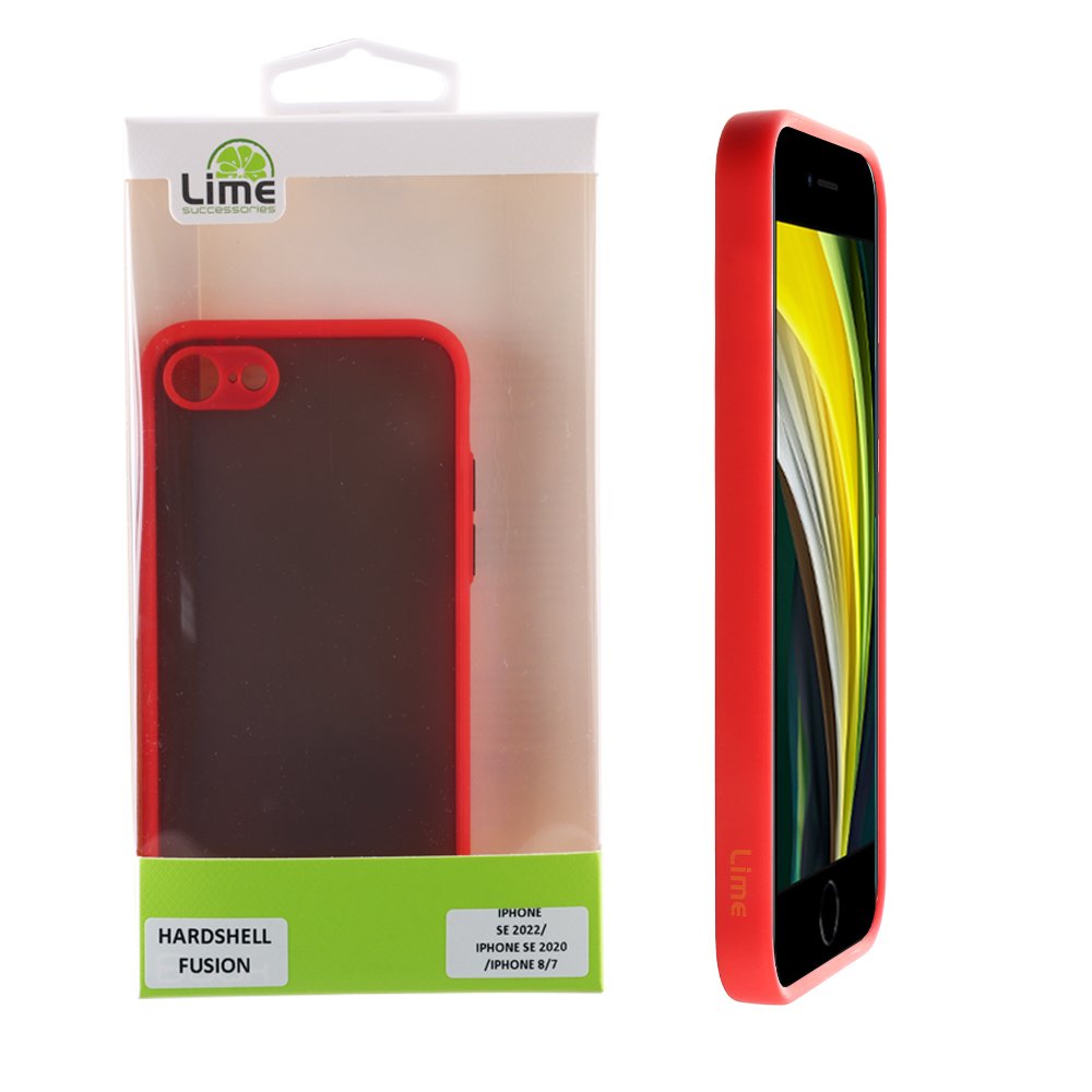 LIME ΘΗΚΗ IPHONE SE 2022/IPHONE SE 2020/IPHONE 8/7 4.7" HARDSHELL FUSION FULL CAMERA PROTECTION GREEN WITH YELLOW KEYS