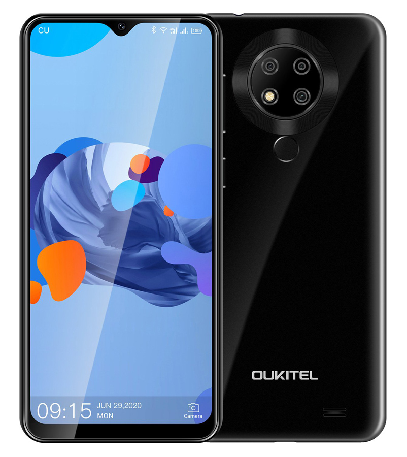 OUKITEL Smartphone C19 Pro, 6.49", 4/64GB, Android 10 Go Edition, μαύρο