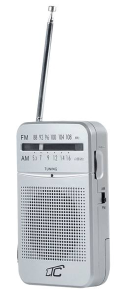 LTC φορητό ραδιόφωνο LXLTC2029 με θύρα ακουστικών 3.5mm, γκρι