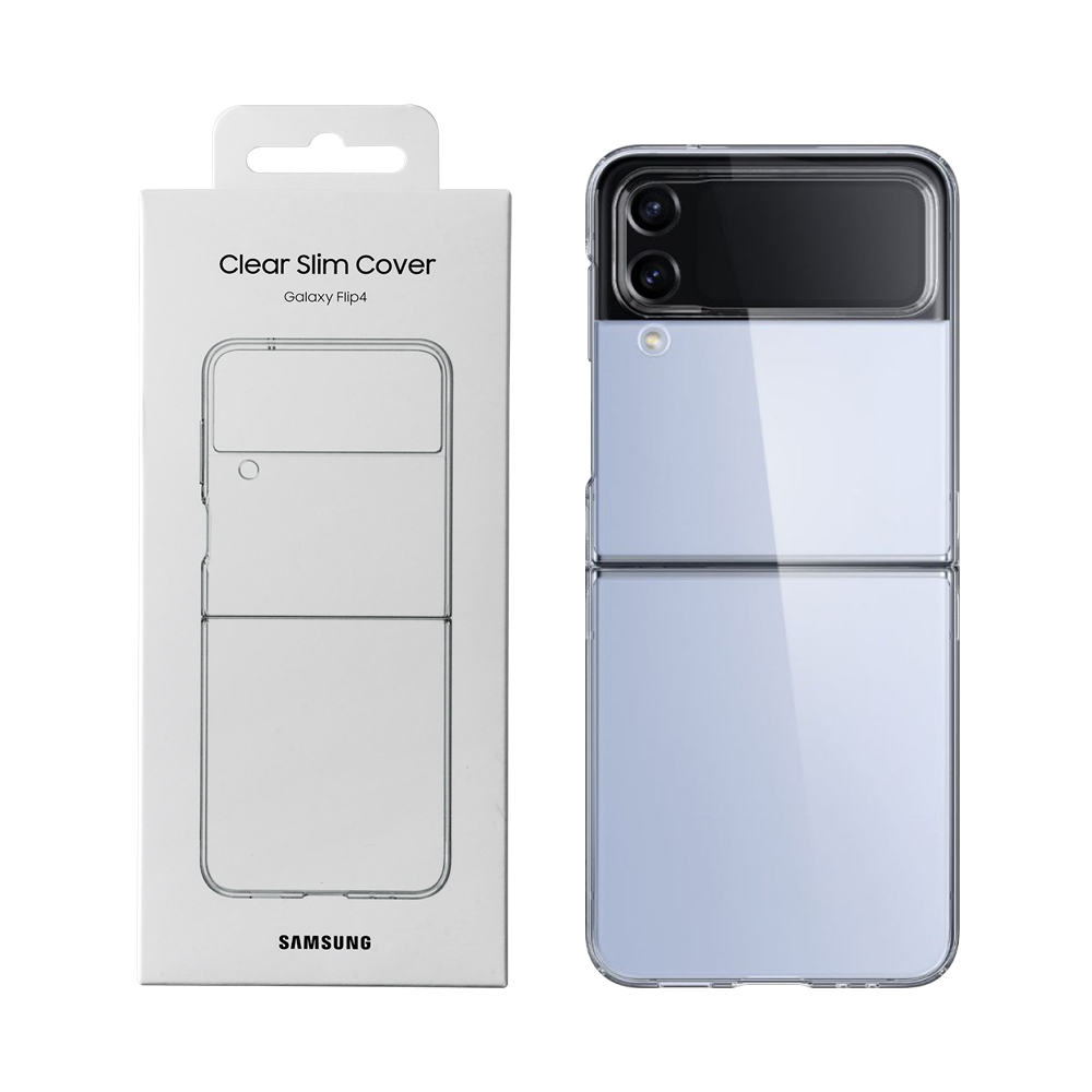 ΘΗΚΗ SAMSUNG GALAXY Z FLIP 4 5G F721 CLEAR COVER WITH RING EF-EF-QF721CTEGWW TRANSPARENT PACKING OR