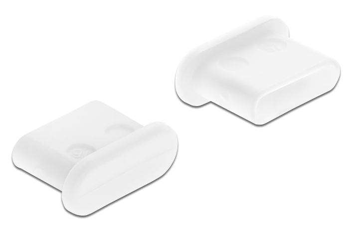 DELOCK κάλυμμα προστασίας για θύρα USB-C 64095, λευκό, 10τμχ
