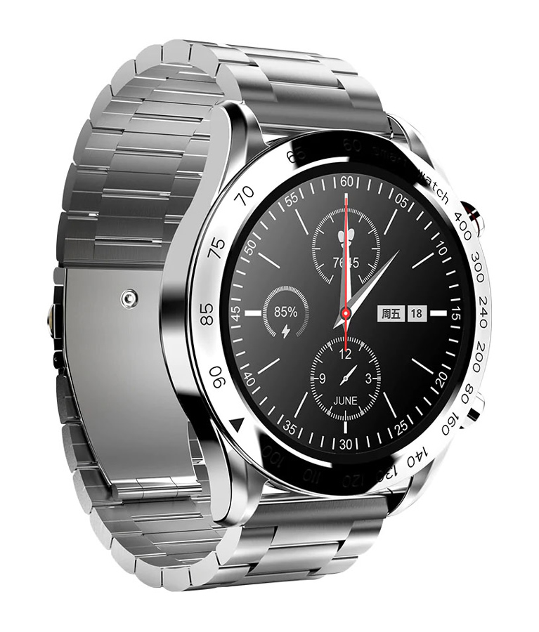 HIFUTURE smartwatch FutureGo Pro, 1.32", 3ATM, heart rate, ασημί
