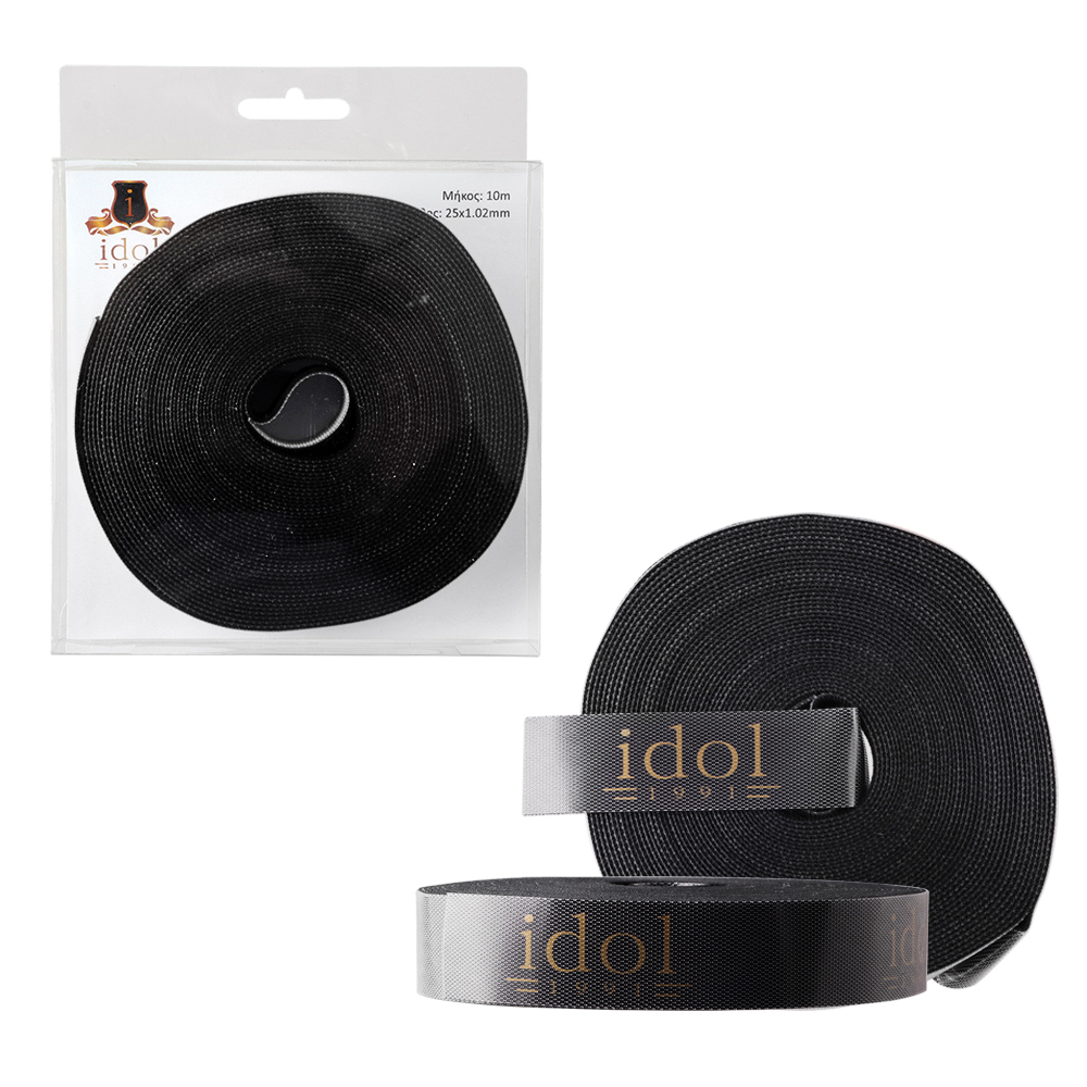 IDOL 1991 VELCRO CABLE MANAGEMENT 25x1.2mm 10m BLACK