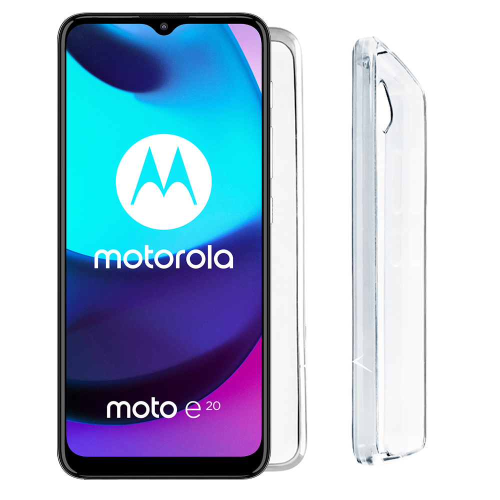 VOLTE-TEL ΘΗΚΗ MOTOROLA MOTO E20 6.5" SLIMCOLOR AIR TPU CAMERA GUARD ΔΙΑΦΑΝΗ