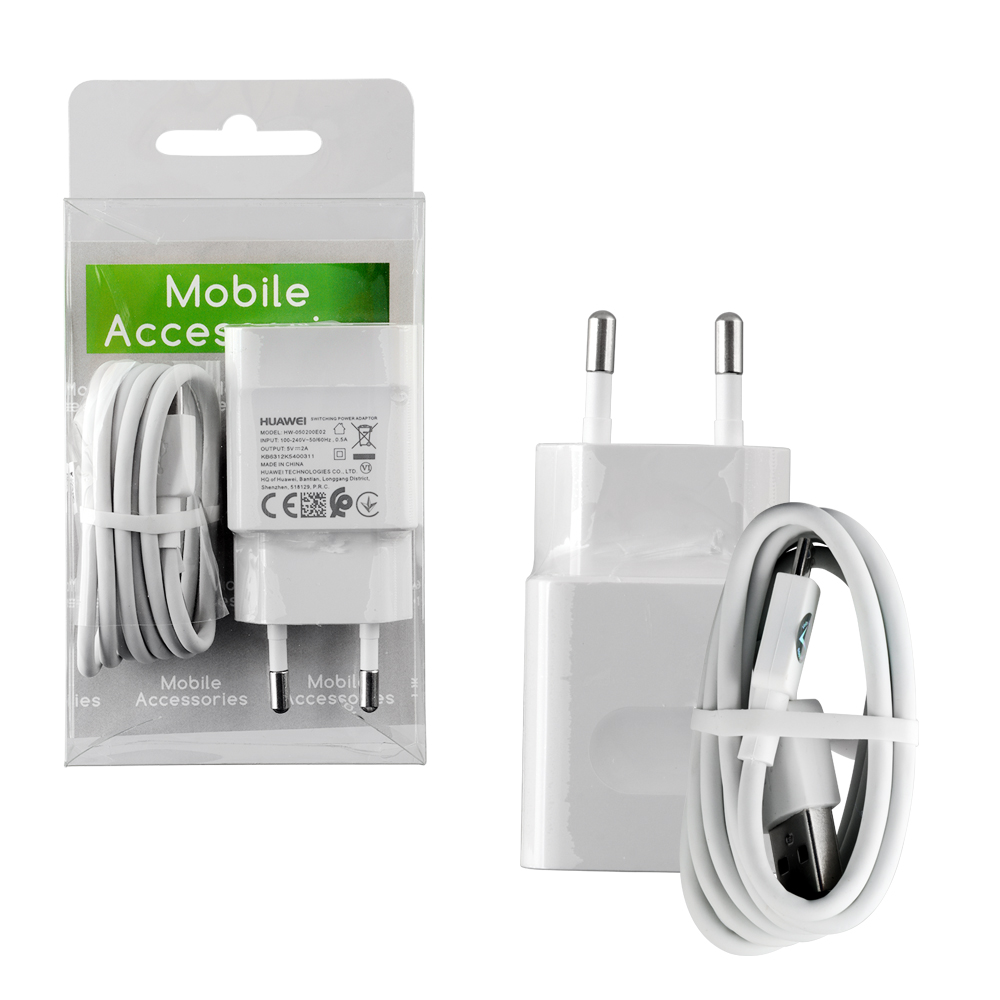TRAVEL HUAWEI 050200E02 USB 5.0V 2A+MICRO USB WHITE BULK OR