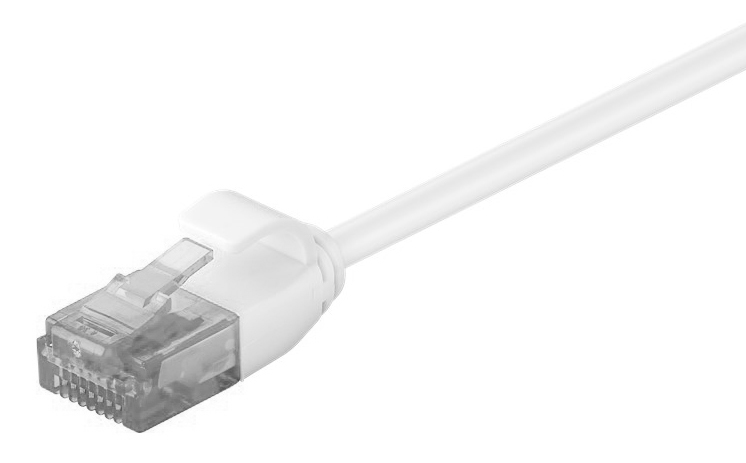 POWERTECH καλώδιο δικτύου CAB-N313, Cat 6 U/UTP, slim, copper, 1m, λευκό