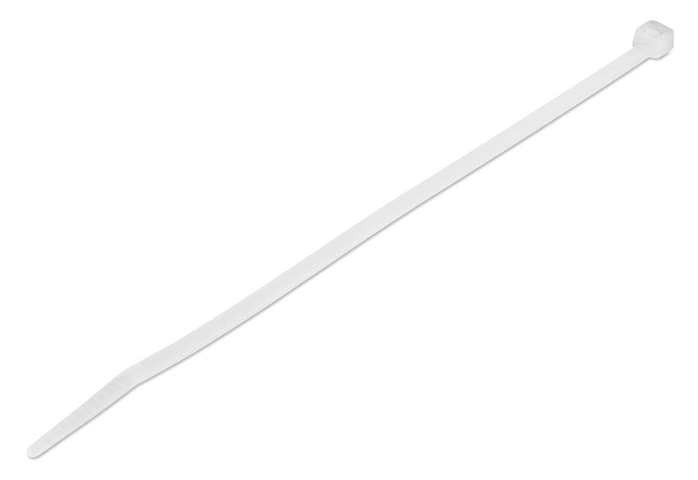 POWERTECH δεματικά καλωδίων TIES-059, 400x4.8mm, λευκά, 100τμχ