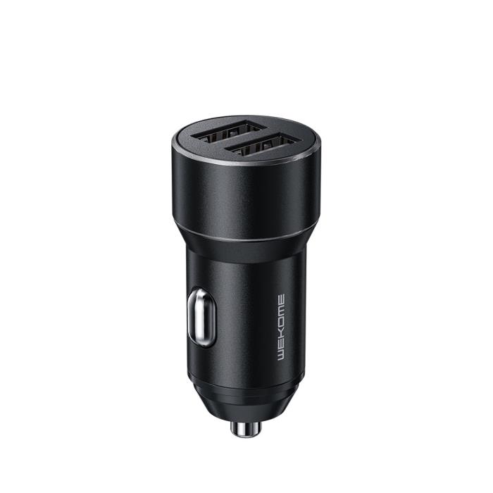 Car Charger WK 15W Dual USB 3.1A Toury Black WP-C36 0