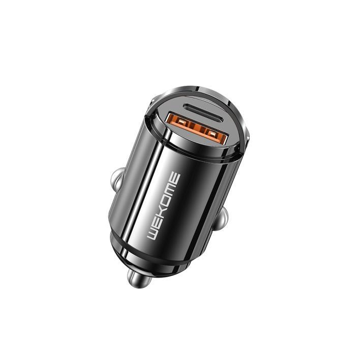 Car Charger WK 20W PD+USB QC3.0 Tarnish WP-C38 Mini 0