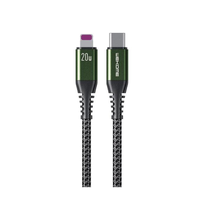 Charging Cable WK 20W PD TYPE-C/i6 Raython Black 1m WDC-171 6A 0