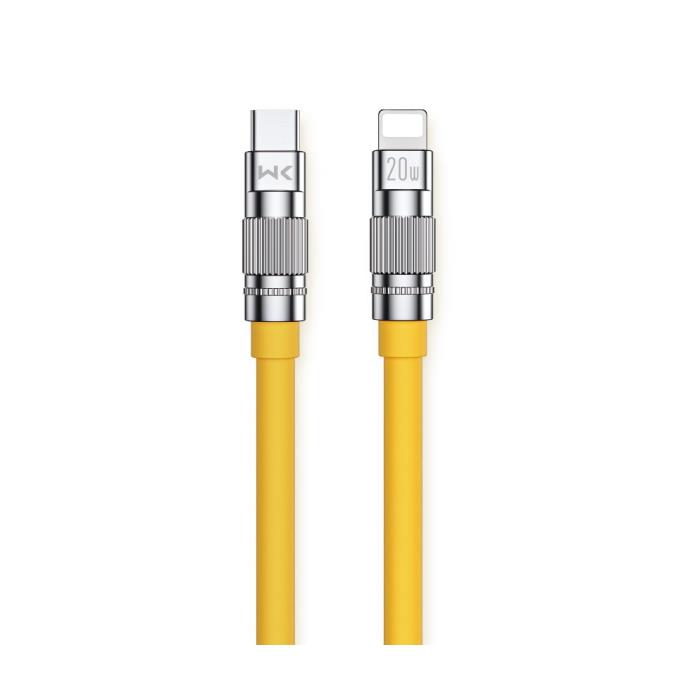 Charging Cable WK 20W PD TYPE-C/i6 Wingle Yellow 1.2m WDC-187 6A 0