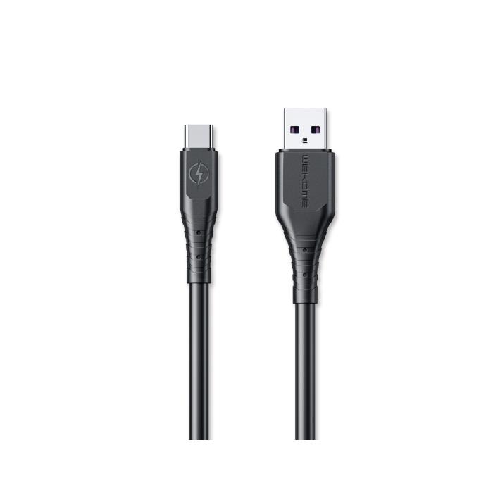 Charging Cable WK TYPE-C Wargod Black 2m WDC-152 6A 0