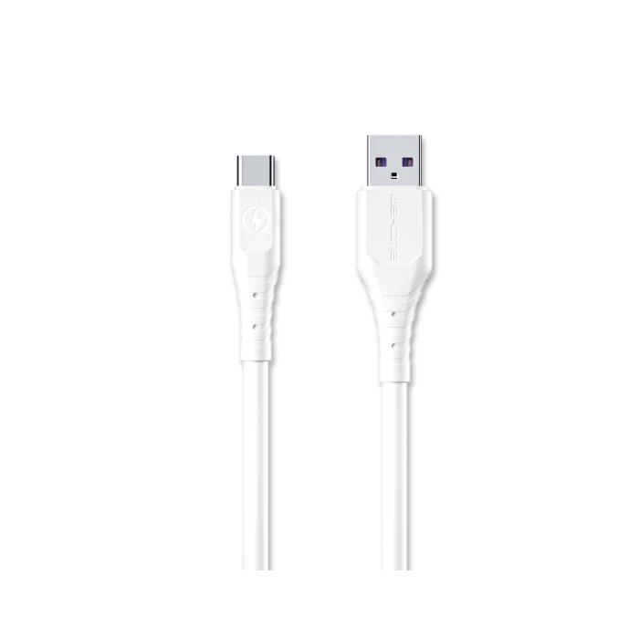 Charging Cable WK TYPE-C Wargod White 2m WDC-152 6A 0