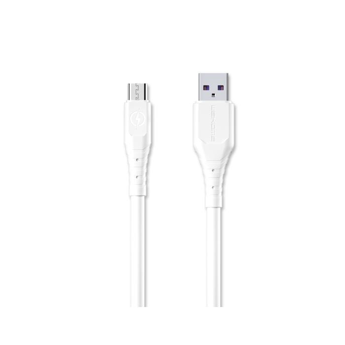 Charging Cable WK Micro Wargod White 3m WDC-152 6A 0