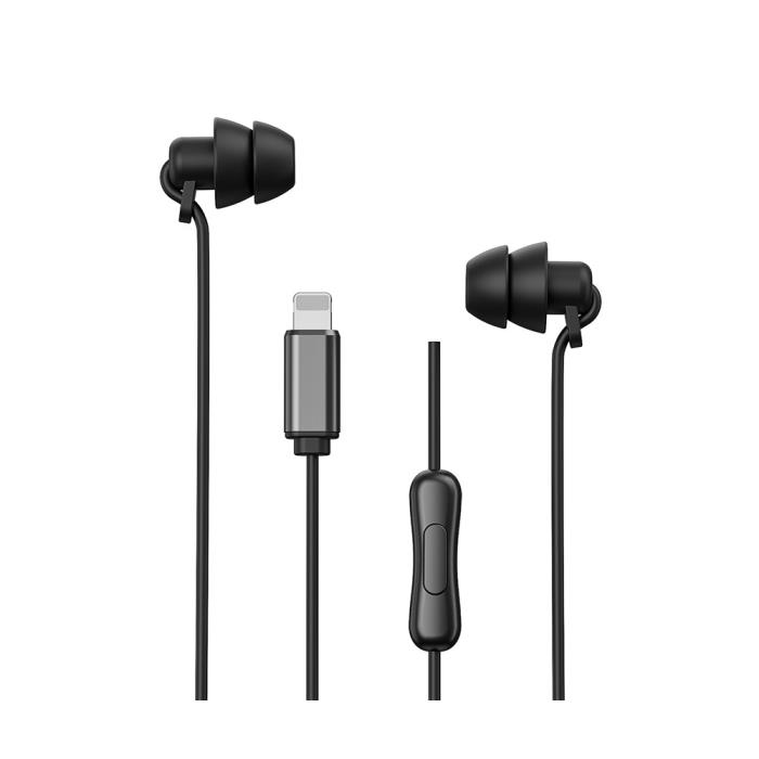 Earphone WK YB02 Lighting Black 0