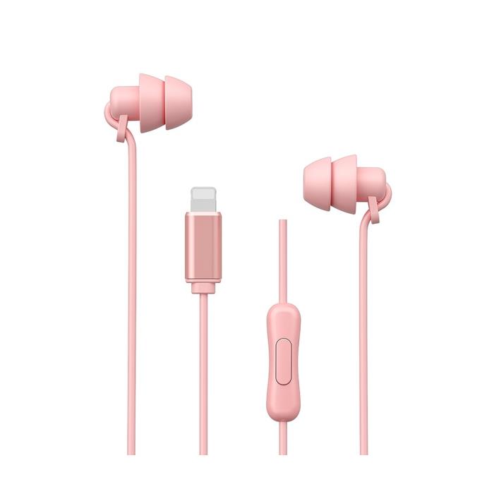 Earphone WK YB02 Lighting Pink 0