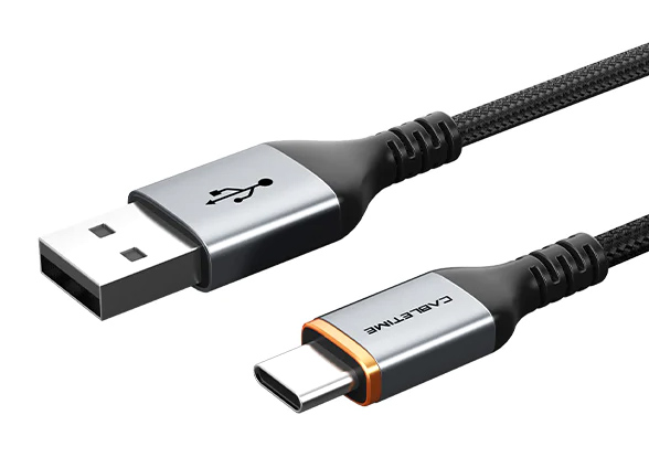 CABLETIME καλώδιο USB σε USB-C CT-AMCM3A, 15W, 1m, μαύρο