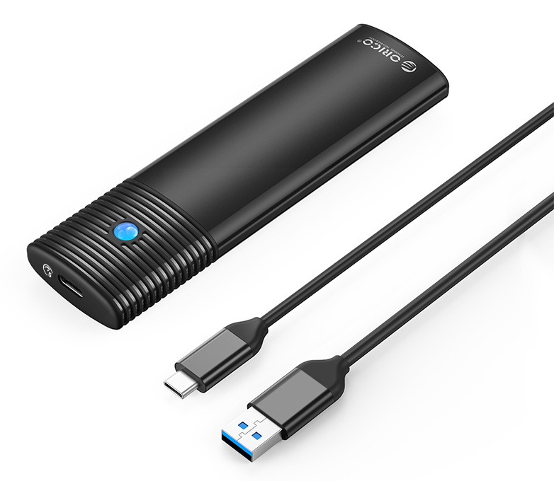 ORICO θήκη για Μ.2 SATA SSD PWM2-BK-EP, 5Gbps, έως 4TB, μαύρη