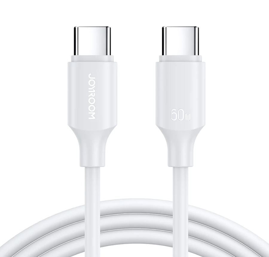 JOYROOM καλώδιο USB-C S-CC060A9, 60W, 1m, λευκό