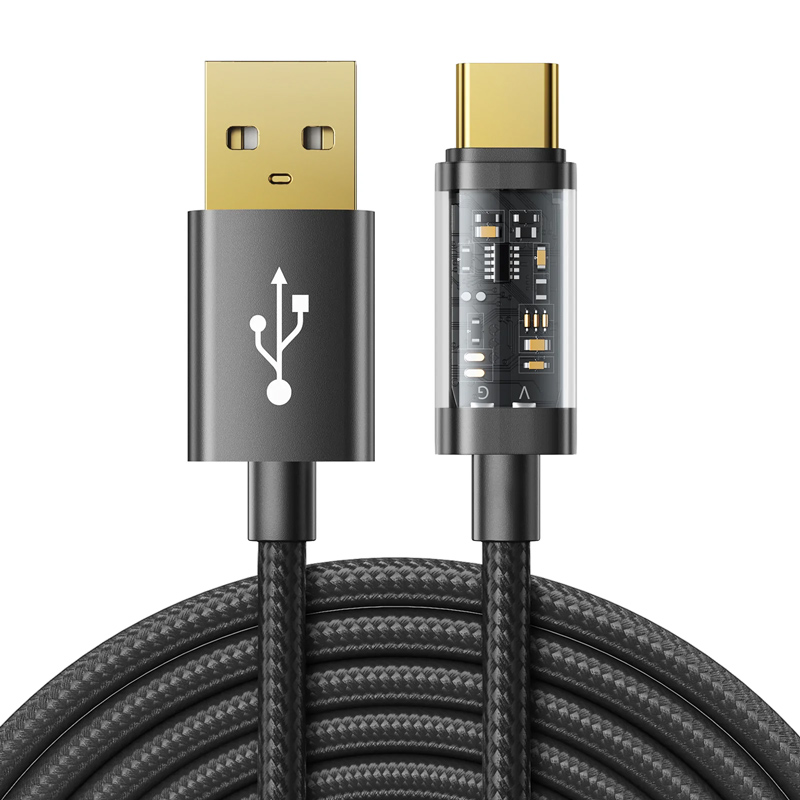 JOYROOM καλώδιο USB σε USB-C S-UC027A12, 3A, 1.2m, μαύρο