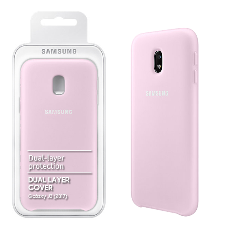 ΘΗΚΗ SAMSUNG J3 2017 J330 DUAL LAYER COVER EF-PJ330CPEGWW PINK PACKING OR