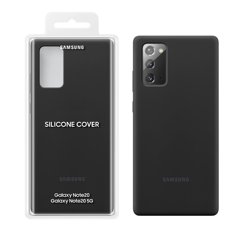 ΘΗΚΗ SAMSUNG NOTE 20 N980 SILICONE COVER EF-PN980TBEGEU BLACK PACKING OR
