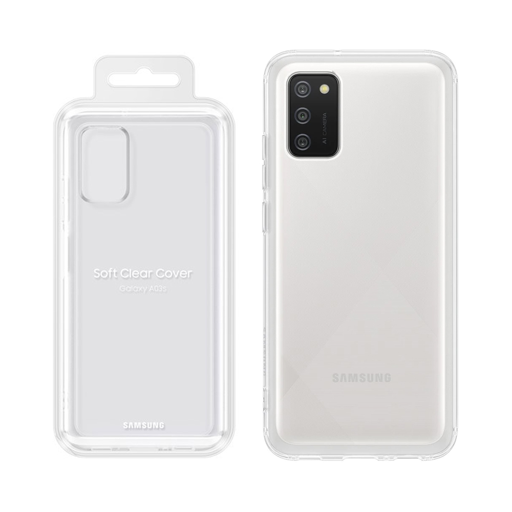 ΘΗΚΗ SAMSUNG A03s A038 6.5" SOFT CLEAR COVER EF-QA038TTEGEU TRANSPARENT PACKING OR