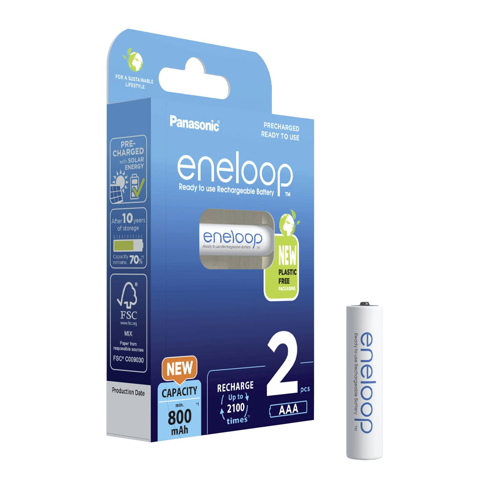 PANASONIC ΜΠΑΤΑΡΙΕΣ ΕΠΑΝΑΦΟΡΤΙΖΟΜΕΝΕΣ AAA/HR03 1.2V 800mAh Ni-MH ENELOOP 2/BLISTER
