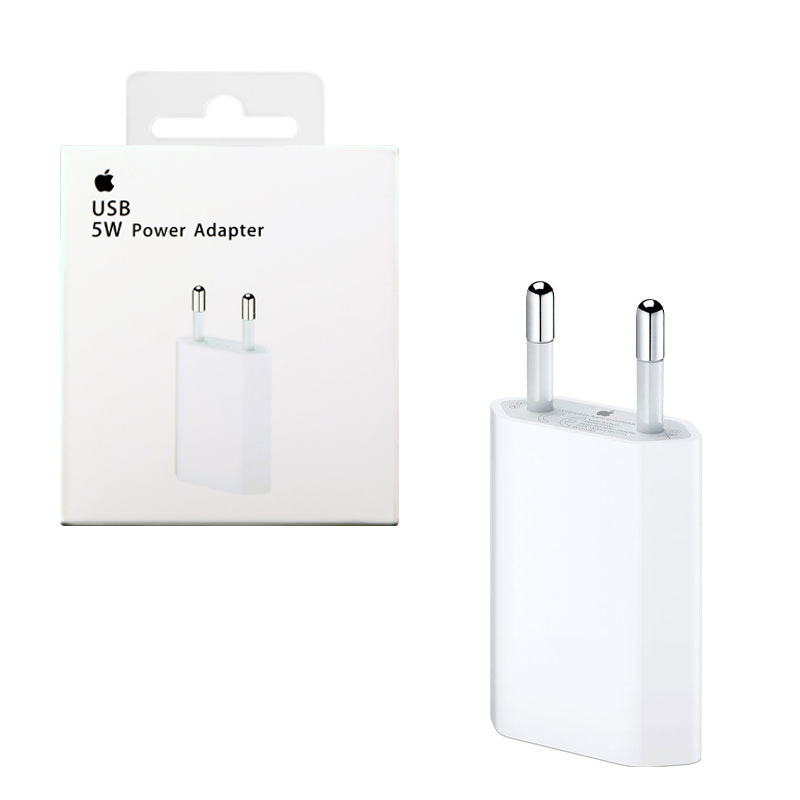 TRAVEL USB POWER ADAPTER APPLE IPHONE MD813ZM/A A1400 1000mA 5W WHITE PACKING OR