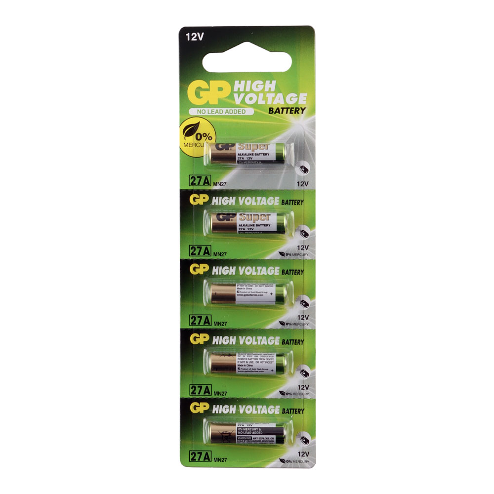 GP ΜΠΑΤΑΡΙΕΣ ΑΛΚΑΛΙΚΕΣ ΤΗΛΕΧΕΙΡΙΣΜΟΥ 27A 12V ALKALINE 1 ΤΕΜ. 5/BLISTER