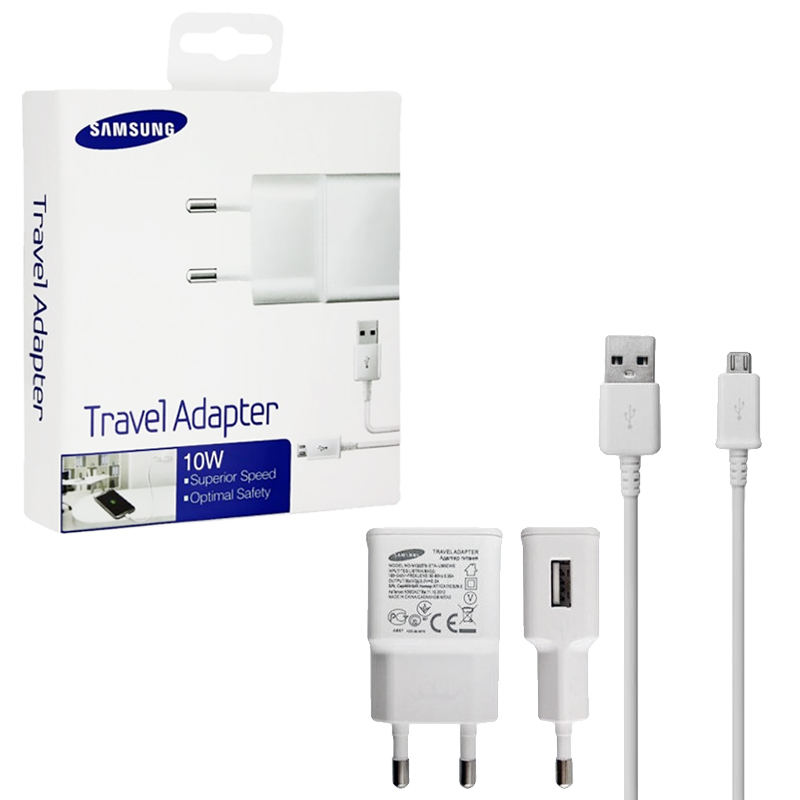 TRAVEL SAMSUNG ETA-U90EWEG 2A USB + DATA ECB-DU4AWE WHITE PACKING OR